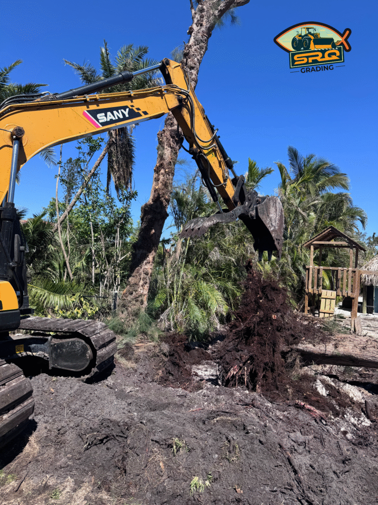Landscaping topsoil delivery in Sarasota FL by SRQ Grading