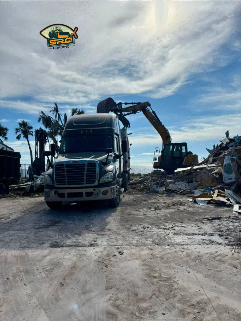 Excavation hauling service in Sarasota by SRQ Grading
